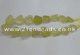 CNG3005 15.5 inches 15*20mm - 22*30mm nuggets lemon quartz beads