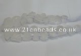 CNG3015 15.5 inches 15*20mm - 22*30mm nuggets white crystal beads