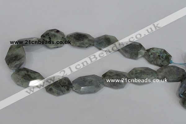 CNG302 15.5 inches 22*30mm faceted nuggets labradorite gemstone beads