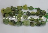 CNG3020 15*20mm - 22*30mm nuggets green rutilated quartz beads