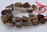 CNG3045 25*30mm - 30*40mm nuggets agate gemstone beads