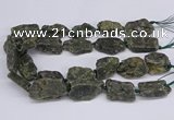 CNG3076 15.5 inches 20*30mm - 22*40mm nuggets green kyanite beads