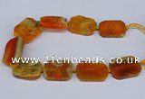 CNG3080 15.5 inches 30*40mm - 35*45mm freeform agate beads