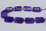 CNG3081 15.5 inches 30*40mm - 35*45mm freeform agate beads