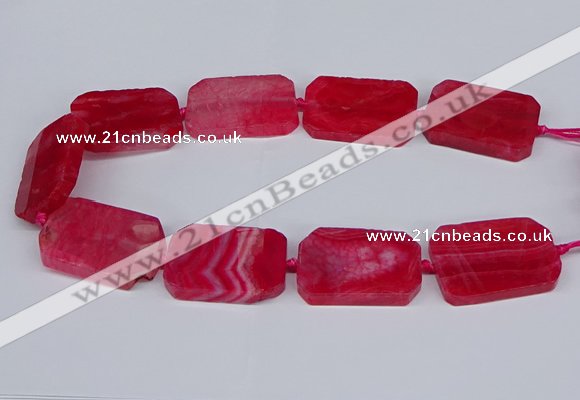 CNG3082 15.5 inches 30*40mm - 35*45mm freeform agate beads