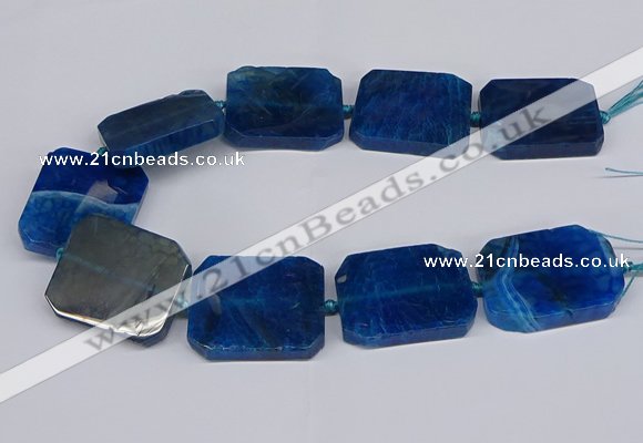 CNG3083 15.5 inches 30*40mm - 35*45mm freeform agate beads