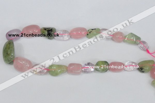 CNG310 15.5 inches 10*14mm – 20*22mm nuggets mixed quartz beads