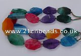 CNG3110 15.5 inches 25*40mm - 30*45mm freeform agate beads