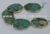 CNG3120 8 inches 30*45mm - 40*50mm freeform ocean agate beads