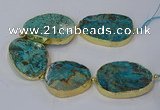 CNG3121 8 inches 30*45mm - 40*50mm freeform ocean agate beads