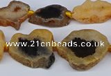 CNG3168 15.5 inches 15*20mm - 25*30mm freeform druzy agate beads