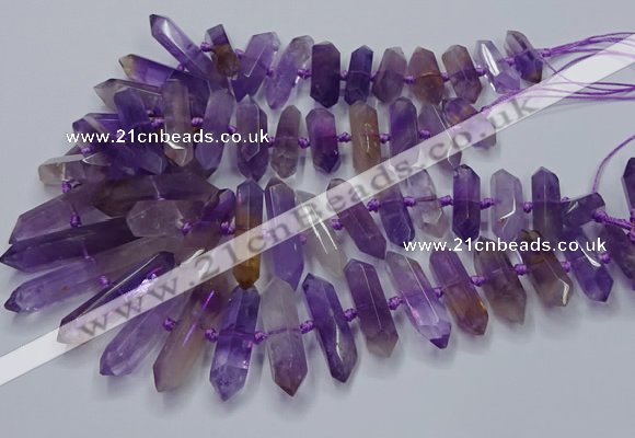 CNG3207 10*25mm - 12*45mm faceted nuggets ametrine beads