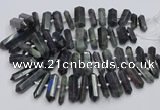 CNG3211 15.5 inches 10*25mm - 12*45mm faceted nuggets labradorite beads