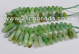 CNG3226 15.5 inches 10*20mm - 12*40mm faceted nuggets agate beads