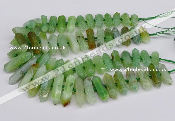 CNG3226 15.5 inches 10*20mm - 12*40mm faceted nuggets agate beads