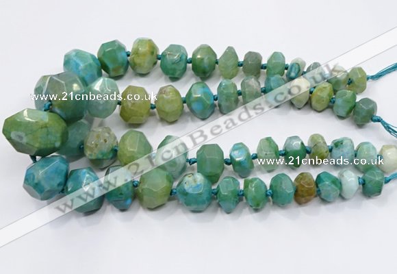 CNG3232 15.5 inches 12*16mm - 25*30mm nuggets agate beads