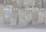 CNG3235 15.5 inches 20*25mm - 25*30mm nuggets plated white crystal beads