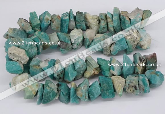 CNG3246 15.5 inches 25*35mm - 30*40mm nuggets amazonite beads