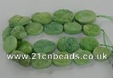 CNG3273 15.5 inches 22*30mm - 30*40mm freeform druzy agate beads