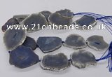 CNG3303 30*40mm - 45*55mm freeform druzy agate beads