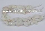 CNG3306 20*30mm - 30*45mm freeform plated druzy agate beads