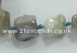 CNG333 15.5 inches 8*10mm - 18*22mm faceted nuggets agate beads