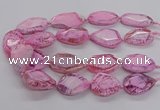 CNG3360 15.5 inches 30*35mm - 35*45mm faceted freeform agate beads