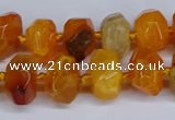 CNG3365 15.5 inches 10*14mm - 12*16mm nuggets agate beads