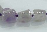 CNG338 15.5 inches 8*10mm - 18*22mm faceted nuggets amethyst beads