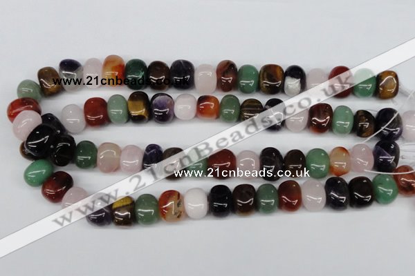 CNG34 15.5 inches 11*15mm nuggets mixed gemstone beads