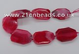 CNG3411 15.5 inches 38*50mm - 40*55mm faceted freeform agate beads