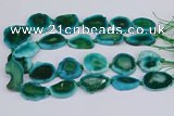 CNG3457 15.5 inches 20*30mm - 30*40mm freeform agate beads