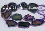 CNG3461 15.5 inches 35*40mm - 45*55mm freeform agate beads