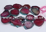 CNG3462 15.5 inches 35*40mm - 45*55mm freeform agate beads