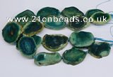 CNG3463 15.5 inches 35*40mm - 45*55mm freeform agate beads