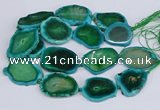 CNG3464 15.5 inches 35*40mm - 45*55mm freeform agate beads