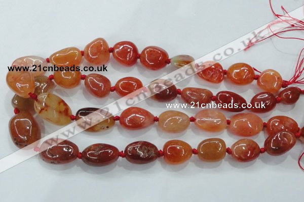 CNG347 15.5 inches 12*16mm - 20*28mm nuggets agate gemstone beads