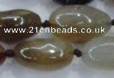 CNG348 15.5 inches 15*20mm - 20*30mm nuggets agate gemstone beads