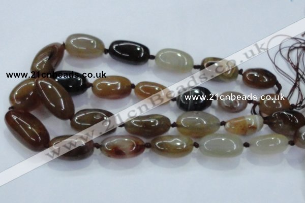 CNG348 15.5 inches 15*20mm - 20*30mm nuggets agate gemstone beads