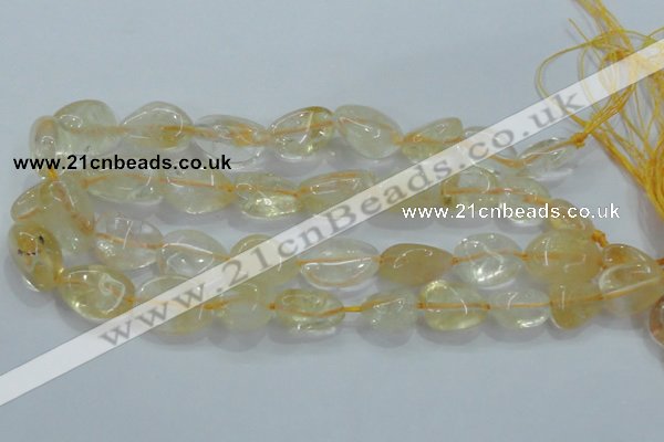 CNG350 15.5 inches 13*18mm - 20*25mm nuggets citrine gemstone beads