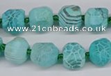 CNG3503 15.5 inches 12mm - 14mm faceted nuggets agate beads