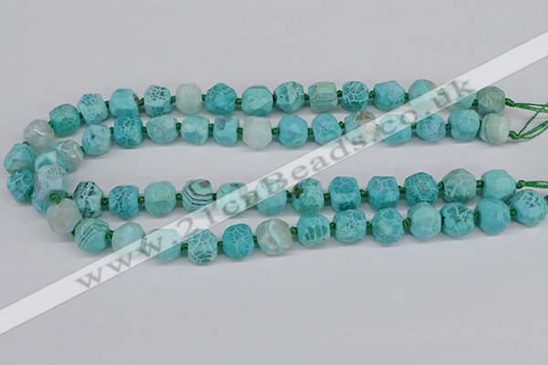 CNG3503 15.5 inches 12mm - 14mm faceted nuggets agate beads