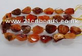 CNG3508 15.5 inches 15*20mm - 18*25mm faceted nuggets agate beads