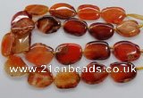 CNG3514 15.5 inches 20*25mm - 25*35mm freeform agate slab beads