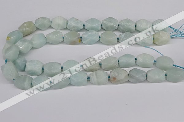 CNG3525 15.5 inches 13*18mm - 15*20mm faceted nuggets amazonite beads