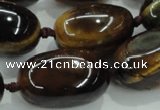 CNG353 15.5 inches 15*20mm - 20*35mm nuggets tiger eye beads