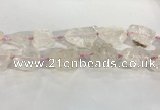 CNG3559 15.5 inches 18*20mm - 25*30mm nuggets rough rose quartz beads