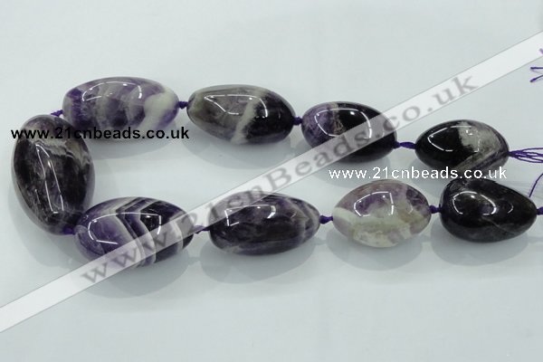 CNG356 15.5 inches 20*30mm - 30*40mm nuggets amethyst beads