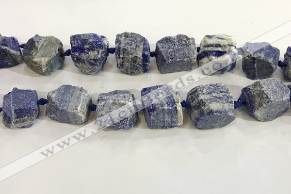 CNG3570 15.5 inches 18*20mm - 25*30mm nuggets rough lapis lazuli beads