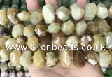 CNG3609 15.5 inches 13*20mm - 15*24mm faceted nuggets yellow opal beads